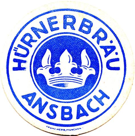 ansbach an-by h�rner rund 2ab (215-unten franz herb-blau)
